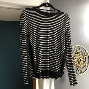 Black & White Striped, Long Sleeved Zara Top